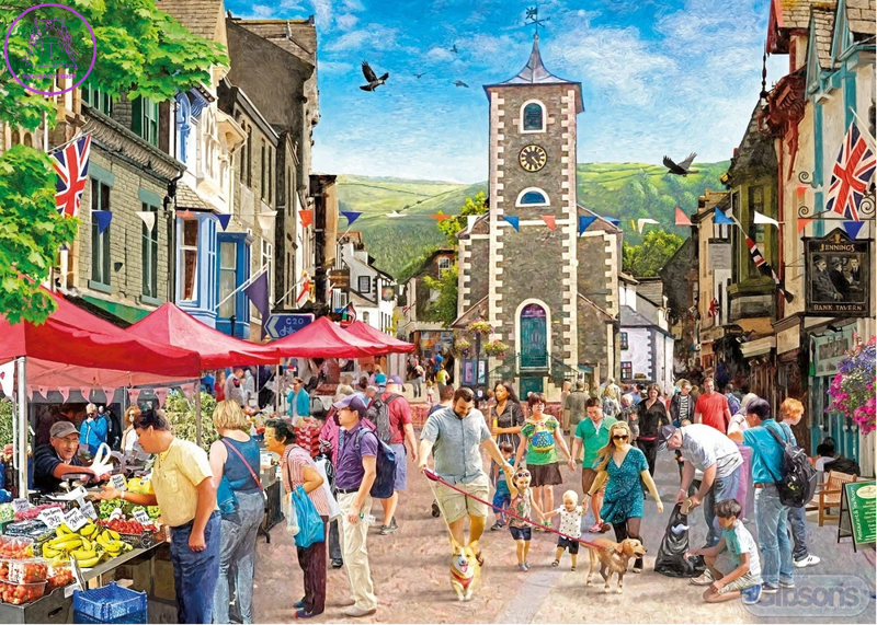 GIBSONS Puzzle Keswick, Anglie 1000 dílků