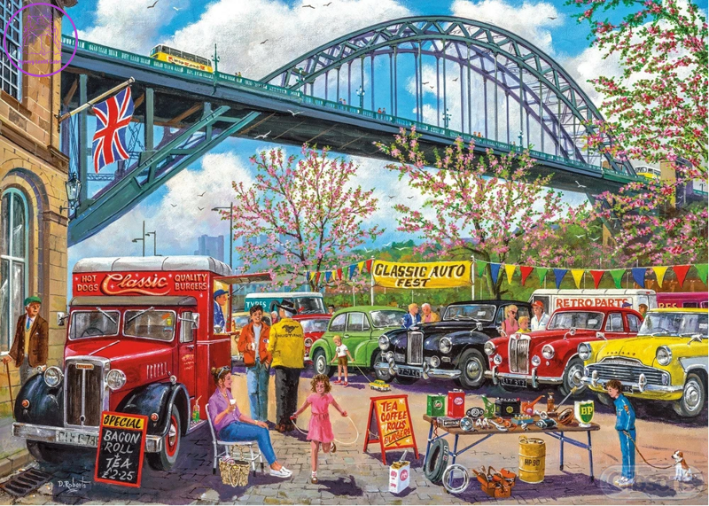 GIBSONS Puzzle Newcastle, Anglie 1000 dílků
