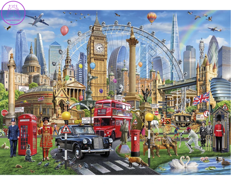 GIBSONS Puzzle Volání Londýna 1000 dílků GIBSONS Puzzle Volání Londýna 1000 dílků