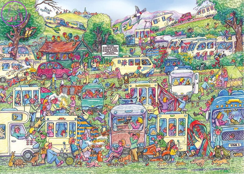 GIBSONS Puzzle Chaos karavanů 1000 dílků