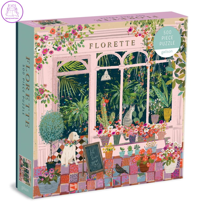 GALISON Čtvercové puzzle Květinářství Florette 500 dílků