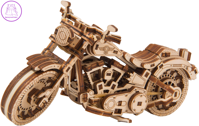 WOODEN CITY 3D puzzle Motocykl Cruiser V-Twin 168 dílů