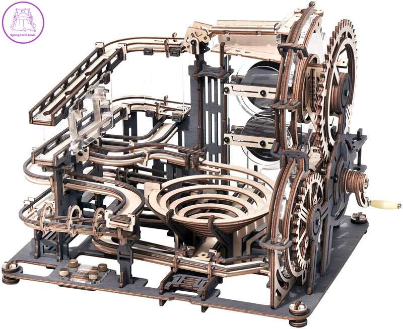 ROBOTIME Rokr 3D dřevěné puzzle Kuličková dráha: Noční město 294 dílků