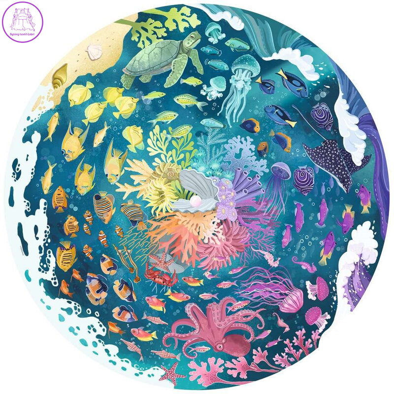 RAVENSBURGER Kulaté puzzle Kruh barev: Oceán 500 dílků RAVENSBURGER Kulaté puzzle Kruh barev: Oceán 500 dílků