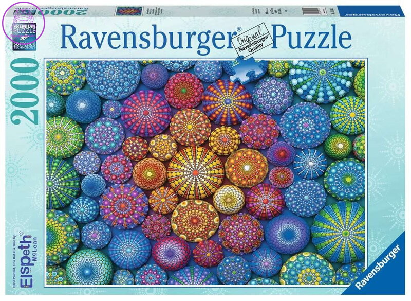 RAVENSBURGER Puzzle Duhové mandaly 2000 dílků RAVENSBURGER Puzzle Duhové mandaly 2000 dílků