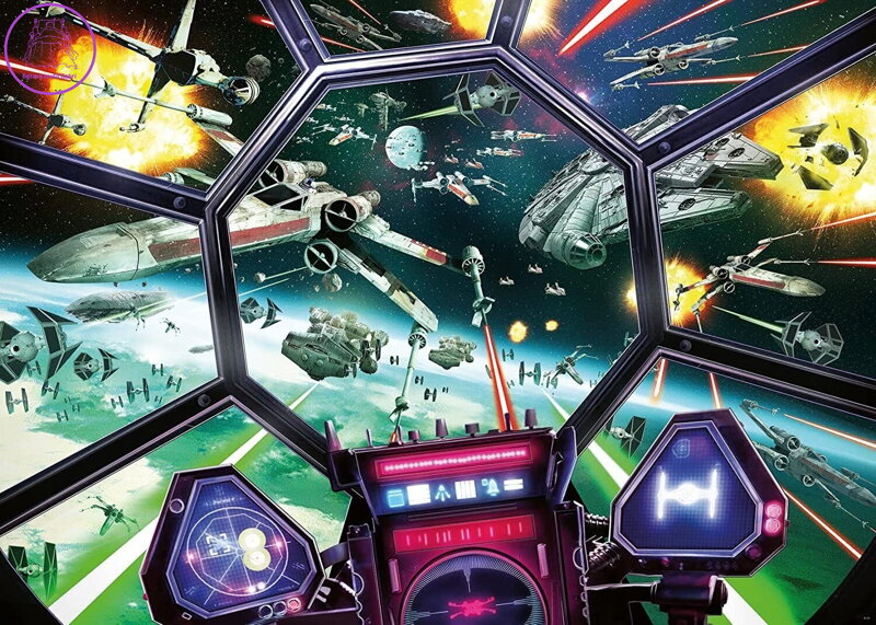 RAVENSBURGER Puzzle Star Wars: TIE Fighter Kokpit 1000 dílků RAVENSBURGER Puzzle Star Wars: TIE Fighter Kokpit 1000 dílků