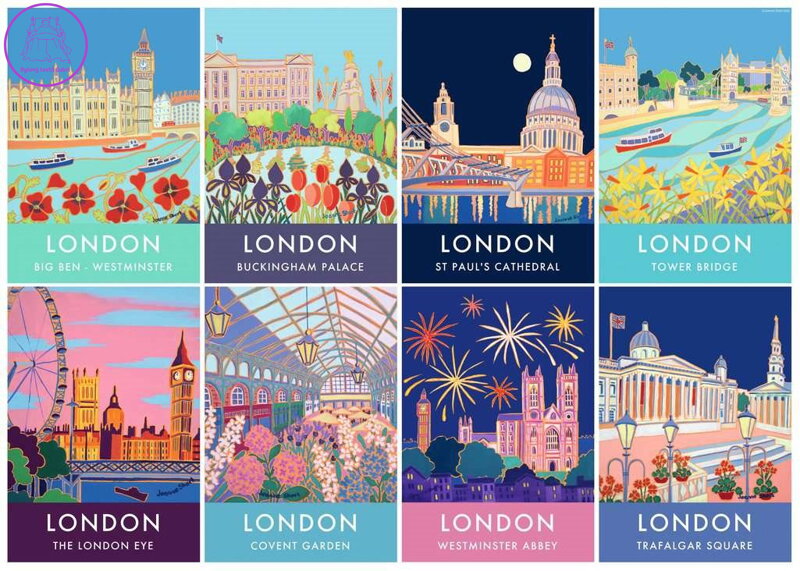 RAVENSBURGER Puzzle Londýn ve vintage stylu 1000 dílků RAVENSBURGER Puzzle Londýn ve vintage stylu 1000 dílků