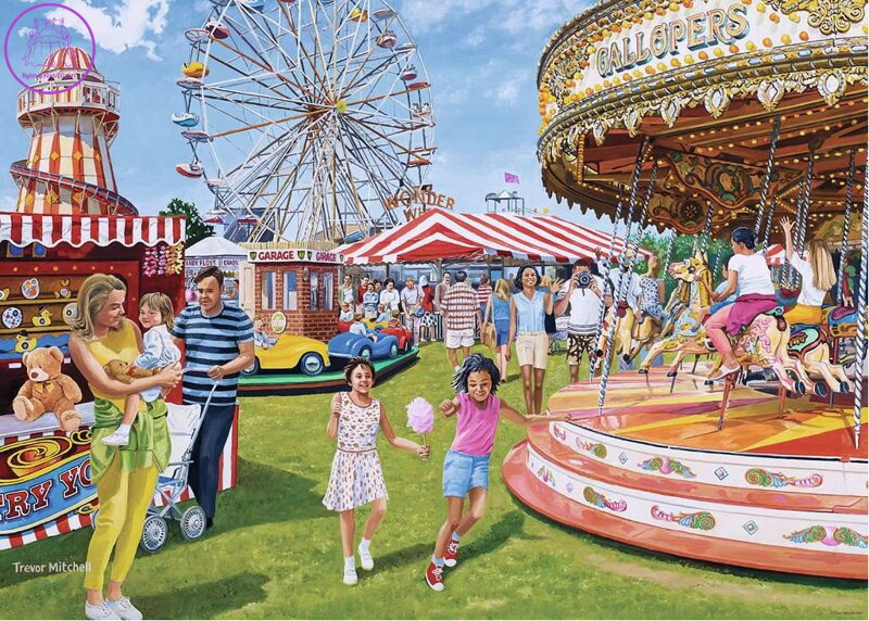 RAVENSBURGER Puzzle Klasická pouťová zábava 1000 dílků