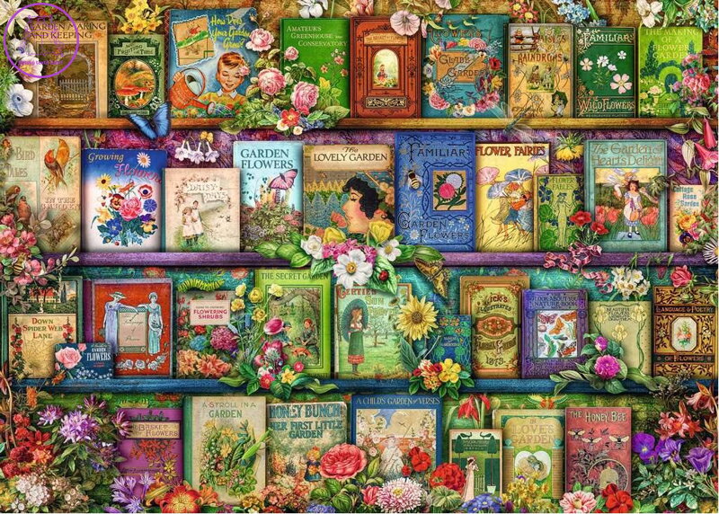 RAVENSBURGER Puzzle Knižní klasika: Letní zahrada 1000 dílků RAVENSBURGER Puzzle Knižní klasika: Letní zahrada 1000 dílků