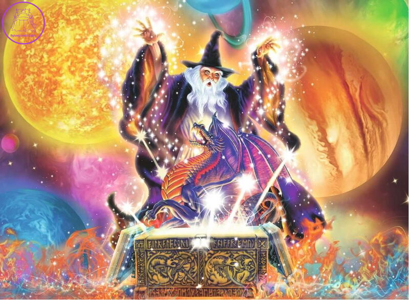 RAVENSBURGER Puzzle Dračí kouzlo XXL 100 dílků RAVENSBURGER Puzzle Dračí kouzlo XXL 100 dílků