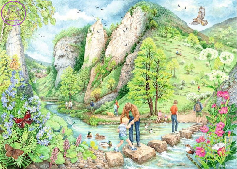 RAVENSBURGER Puzzle Procházky č.2: Dovedale 1000 dílků RAVENSBURGER Puzzle Procházky č.2: Dovedale 1000 dílků
