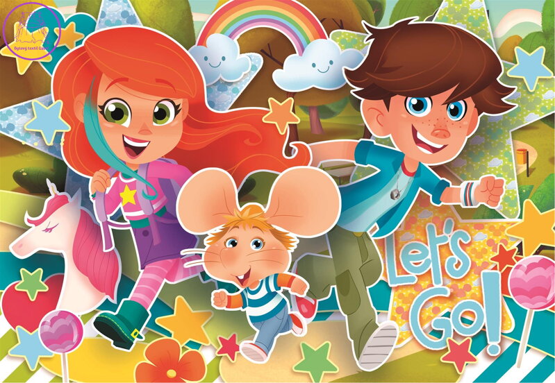 CLEMENTONI Obří podlahové puzzle Myšák Gigio 40 dílků CLEMENTONI Obří podlahové puzzle Myšák Gigio 40 dílků