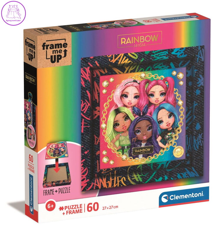 CLEMENTONI Puzzle Frame Me Up: Rainbow High 60 dílků CLEMENTONI Puzzle Frame Me Up: Rainbow High 60 dílků
