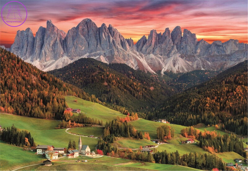CLEMENTONI Puzzle Údolí Val di Funes 2000 dílků CLEMENTONI Puzzle Údolí Val di Funes 2000 dílků