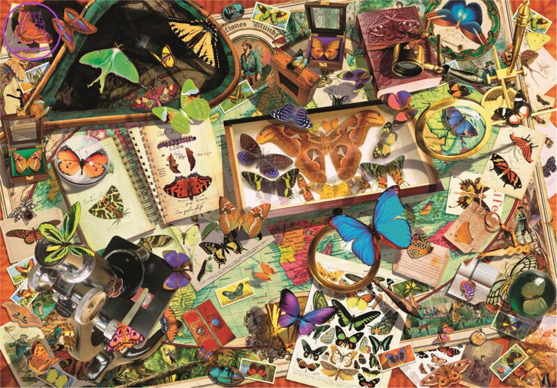 CLEMENTONI Puzzle Sběratel motýlů 500 dílků CLEMENTONI Puzzle Sběratel motýlů 500 dílků