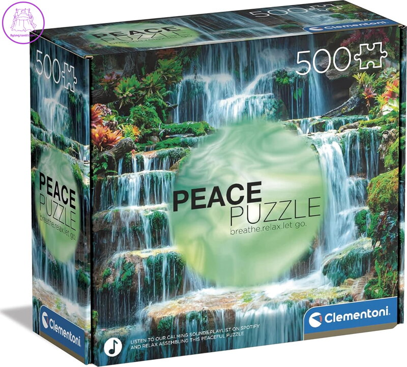 CLEMENTONI Peace puzzle: Zurčení vody 500 dílků