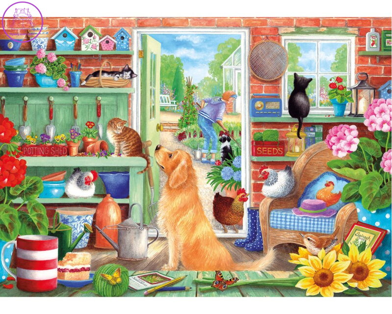 GIBSONS Puzzle Zahradní poličky 1000 dílků