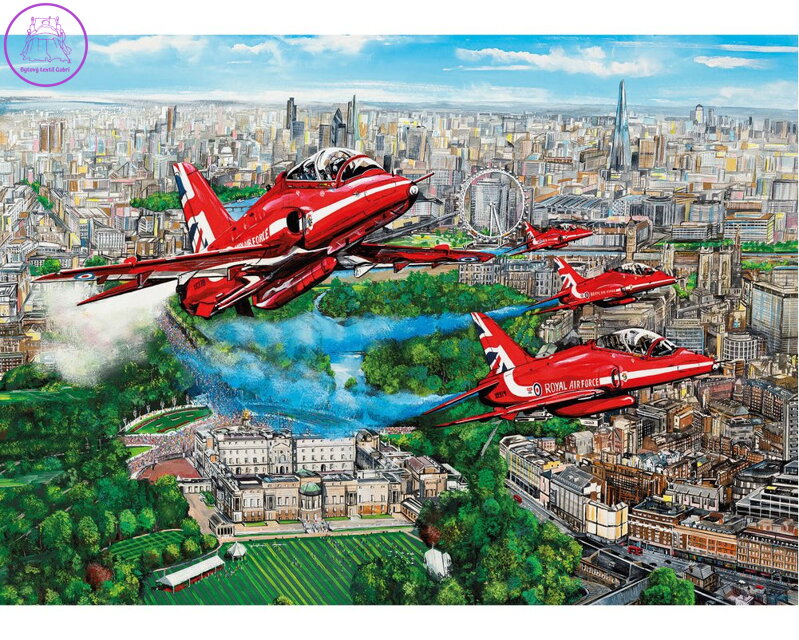 GIBSONS Puzzle Red Arrows nad Londýnem 1000 dílků