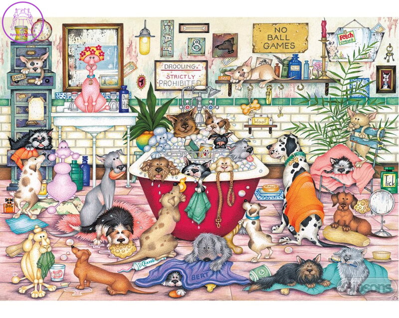 GIBSONS Puzzle Bertova večerní koupel XL 500 dílků GIBSONS Puzzle Bertova večerní koupel XL 500 dílků