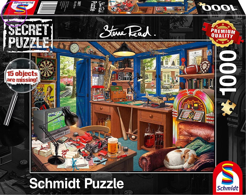 SCHMIDT Secret puzzle Tátova dílna 1000 dílků SCHMIDT Secret puzzle Tátova dílna 1000 dílků