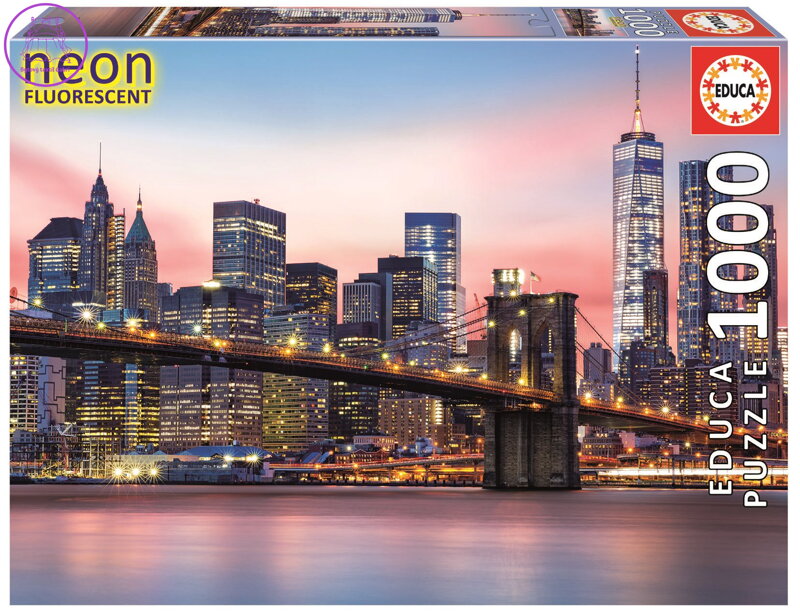 EDUCA Svítící puzzle Brooklynský most, New York 1000 dílků EDUCA Svítící puzzle Brooklynský most, New York 1000 dílků