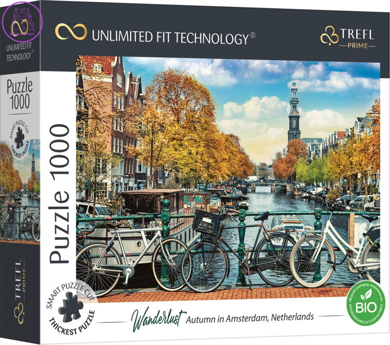 TREFL Puzzle UFT Wanderlust: Podzim v Amsterdamu 1000 dílků