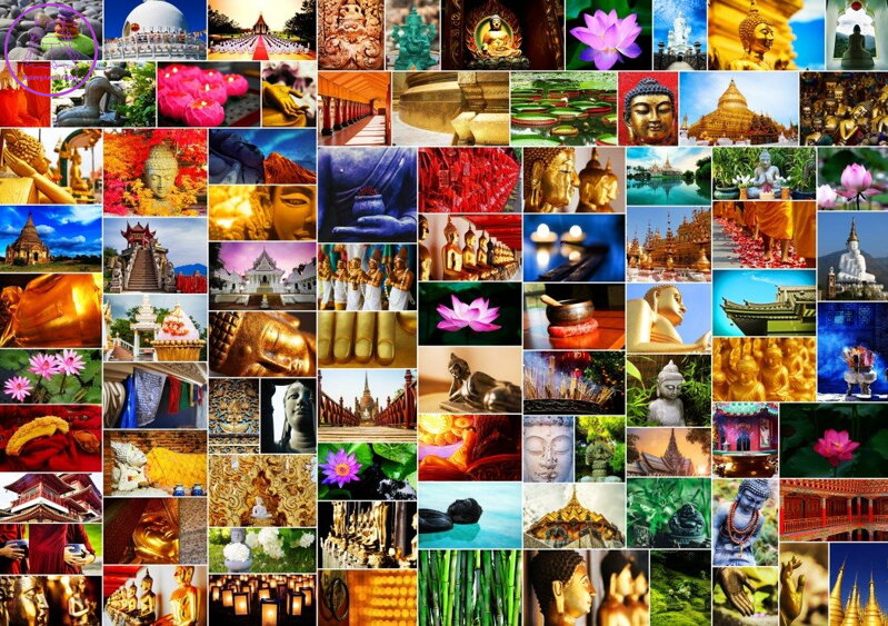 GRAFIKA Puzzle Koláž: Zen 1500 dílků GRAFIKA Puzzle Koláž: Zen 1500 dílků
