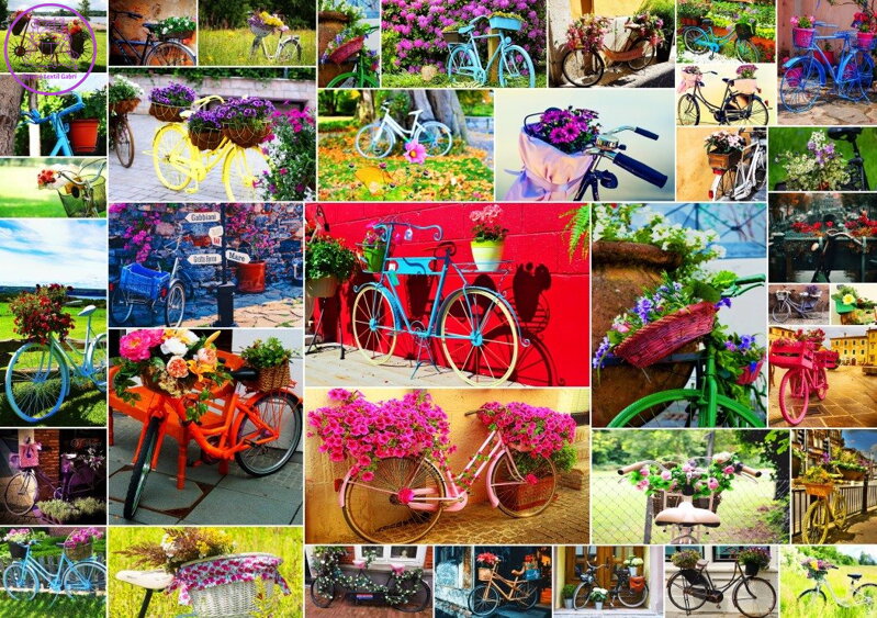 GRAFIKA Puzzle Koláž: Kola 1500 dílků GRAFIKA Puzzle Koláž: Kola 1500 dílků