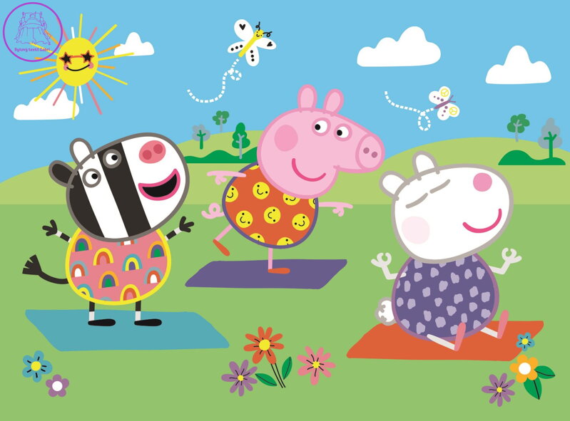 TREFL Puzzle Prasátko Peppa: Cvičení 20 dílků TREFL Puzzle Prasátko Peppa: Cvičení 20 dílků