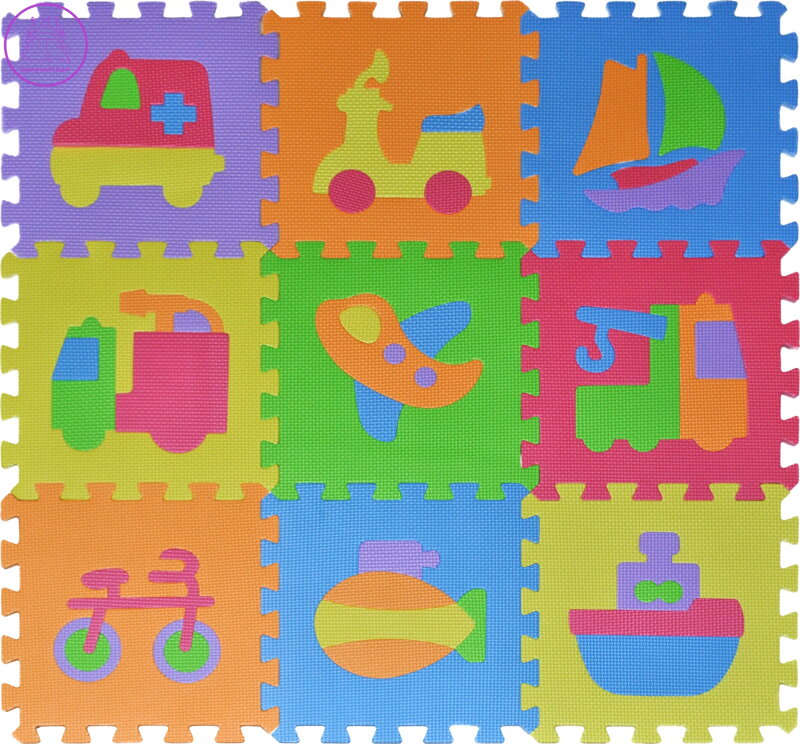 Pěnové puzzle Dopravní prostředky (28x28)
