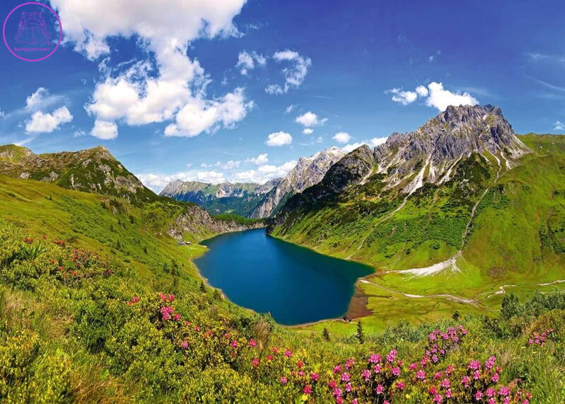 RAVENSBURGER Puzzle Jezero Tappenkarsee, Kleinarl, Rakousko 1000 dílků RAVENSBURGER Puzzle Jezero Tappenkarsee, Kleinarl, Rakousko 1000 dílků