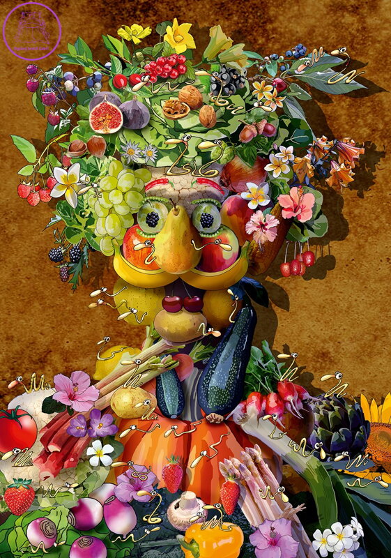 BLUEBIRD Puzzle Arcimboldo 1000 dílků BLUEBIRD Puzzle Arcimboldo 1000 dílků