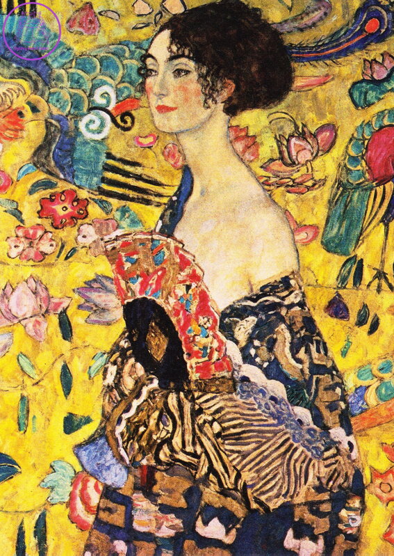 ENJOY Puzzle Gustav Klimt: Dáma s vějířem 1000 dílků ENJOY Puzzle Gustav Klimt: Dáma s vějířem 1000 dílků