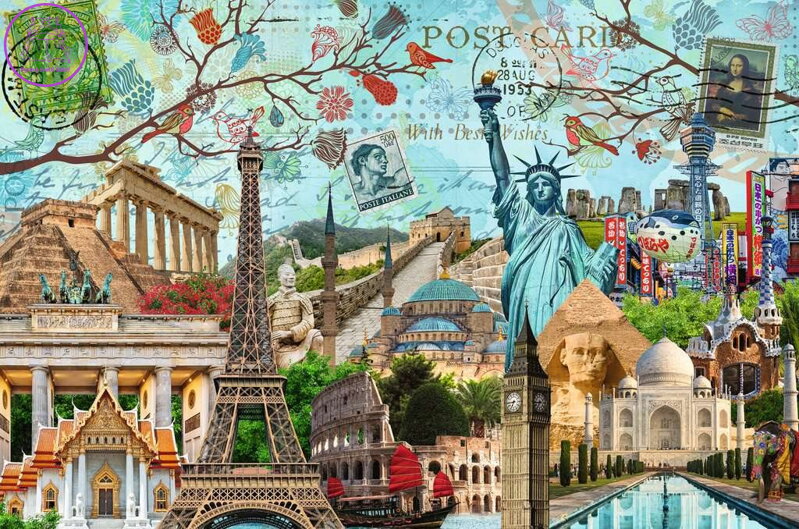 RAVENSBURGER Puzzle Velkoměsta - koláž 5000 dílků RAVENSBURGER Puzzle Velkoměsta - koláž 5000 dílků