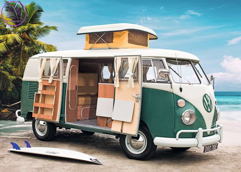 RAVENSBURGER Puzzle Obytný vůz Volkswagen T1 1000 dílků RAVENSBURGER Puzzle Obytný vůz Volkswagen T1 1000 dílků