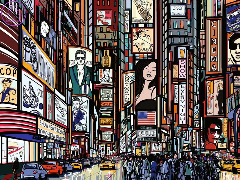 RAVENSBURGER Puzzle Barevný New York 1000 dílků RAVENSBURGER Puzzle Barevný New York 1000 dílků