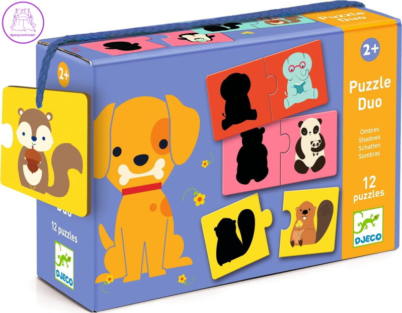 DJECO Puzzle Zvířecí stíny 12x2 dílků DJECO Puzzle Zvířecí stíny 12x2 dílků