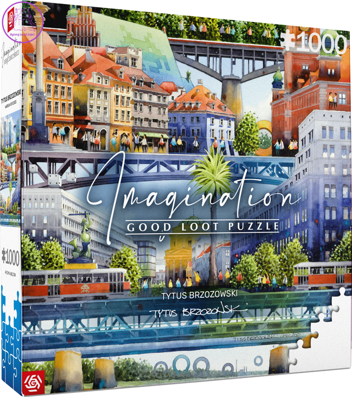 GOOD LOOT Puzzle Imagination: Tytus Brzozowski - Warsaw bridges 1000 dílků GOOD LOOT Puzzle Imagination: Tytus Brzozowski - Warsaw bridges 1000 dílků