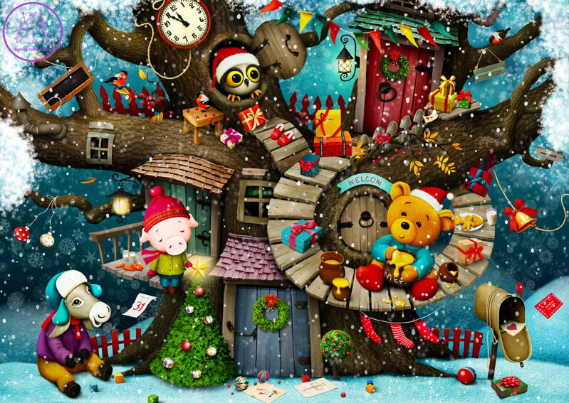 ENJOY Puzzle Pohádkové Vánoce 1000 dílků ENJOY Puzzle Pohádkové Vánoce 1000 dílků