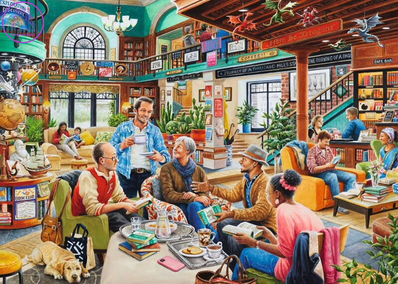 RAVENSBURGER Puzzle Knižní klub Turn the Page 1000 dílků RAVENSBURGER Puzzle Knižní klub Turn the Page 1000 dílků