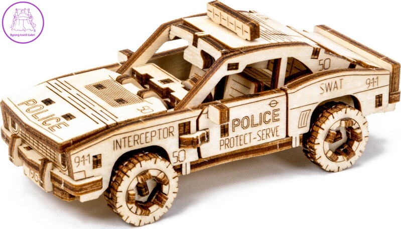 WOODEN CITY 3D puzzle Superfast Police Car