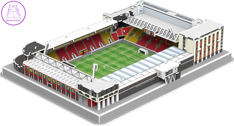 3D puzzle Stadion Vicarage Road - FC Watford 116 dílků