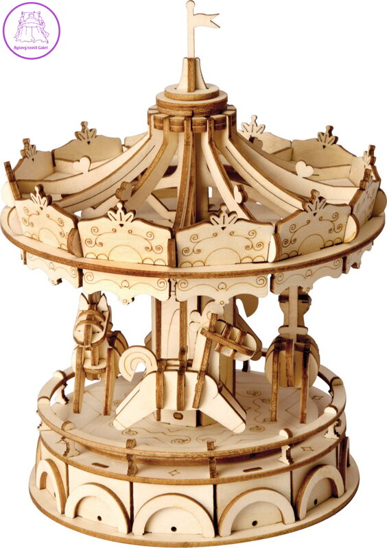 ROBOTIME Rolife 3D dřevěné puzzle Kolotoč 174 dílků