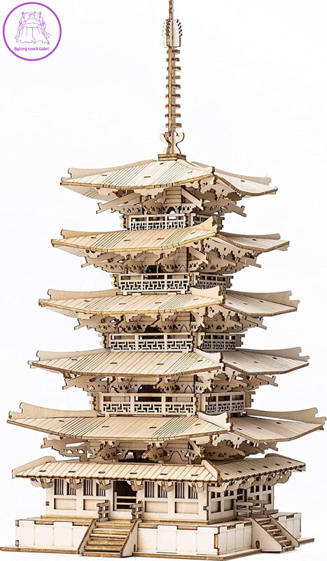 ROBOTIME Rolife 3D dřevěné puzzle Pětipatrová pagoda 275 dílků