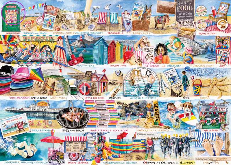 GIBSONS Puzzle Lehátka a oslíci 1000 dílků