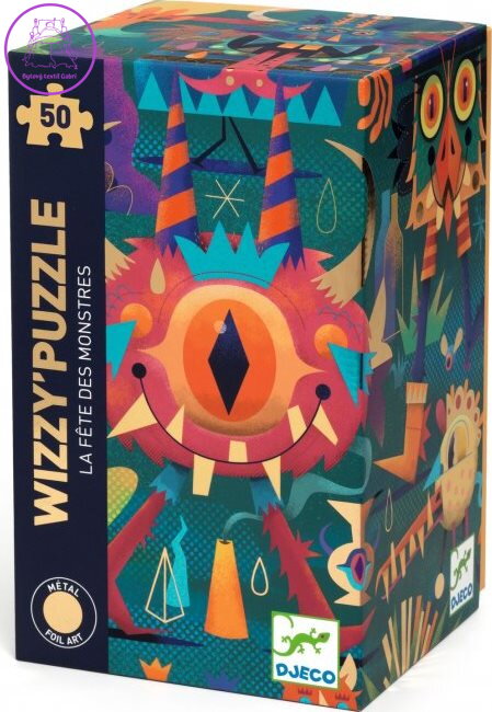 DJECO Metalické puzzle Monster party 50 dílků DJECO Metalické puzzle Monster party 50 dílků