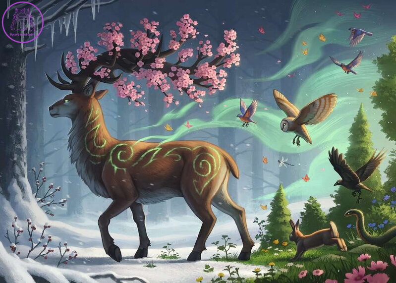 RAVENSBURGER Puzzle Jarní jelen 1000 dílků RAVENSBURGER Puzzle Jarní jelen 1000 dílků