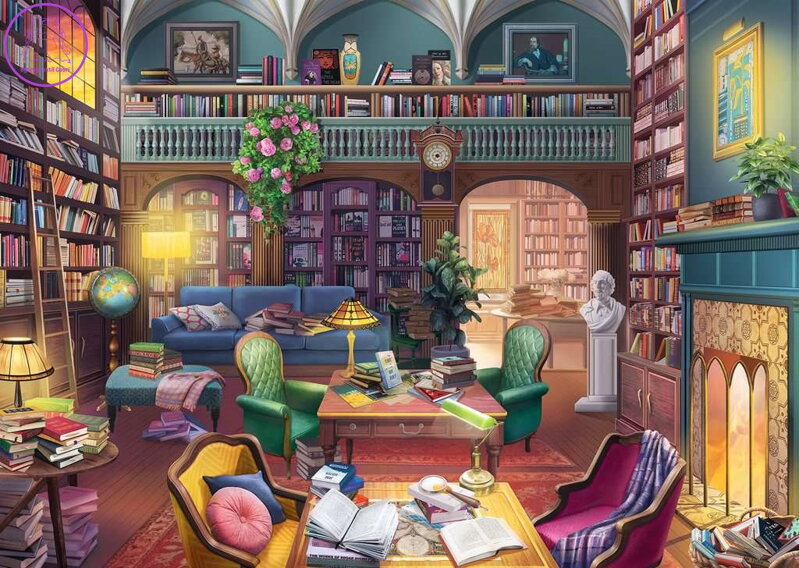 RAVENSBURGER Puzzle Vysněná knihovna XXL 500 dílků RAVENSBURGER Puzzle Vysněná knihovna XXL 500 dílků