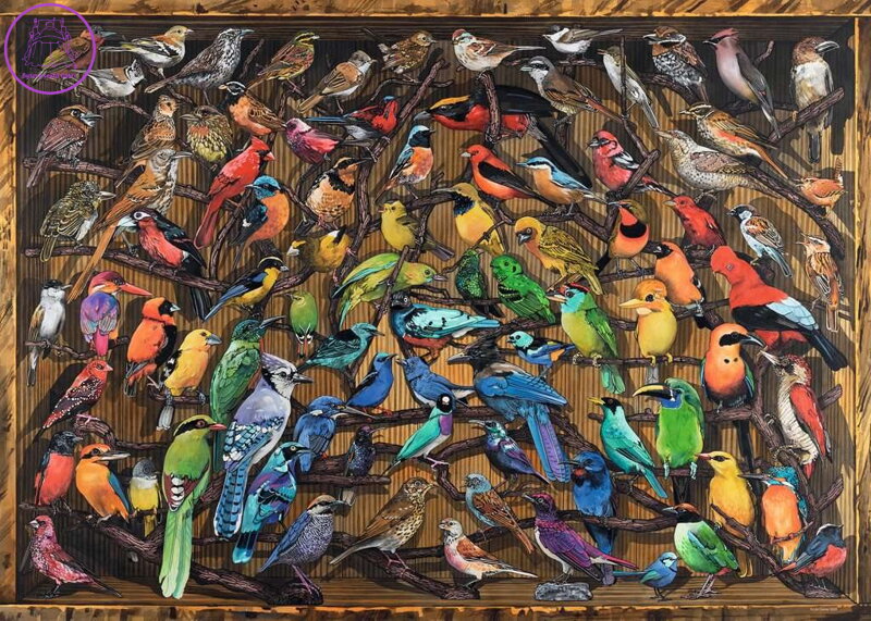 RAVENSBURGER Puzzle Ptáci světa 1000 dílků RAVENSBURGER Puzzle Ptáci světa 1000 dílků