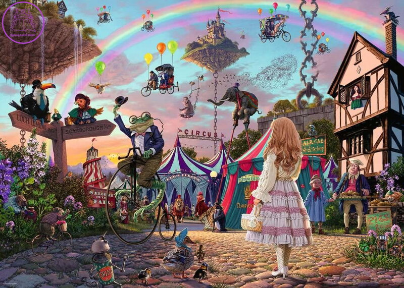 RAVENSBURGER Puzzle Kouzelný cirkus 1000 dílků RAVENSBURGER Puzzle Kouzelný cirkus 1000 dílků